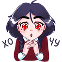 Стикер Эвелина #17 ВКонтакте