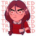 Стикер Эвелина #35 ВКонтакте