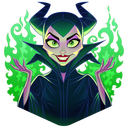 Стикер Малефисента #9 ВКонтакте