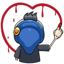 Стикер Скелетоха #5 ВКонтакте