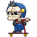 Стикер Скелетоха #39 ВКонтакте