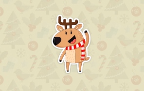 Новогодний олень